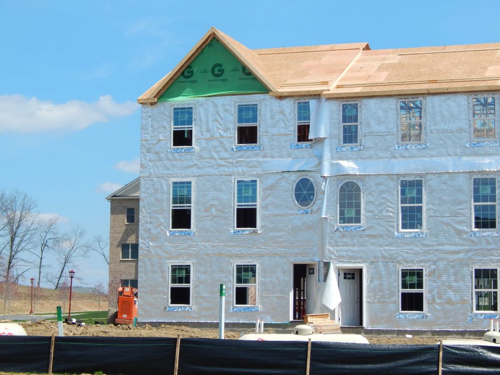 Construction House Frame Front of House