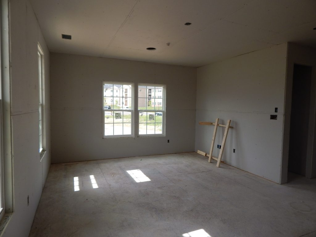 Living Room Drywall Construction