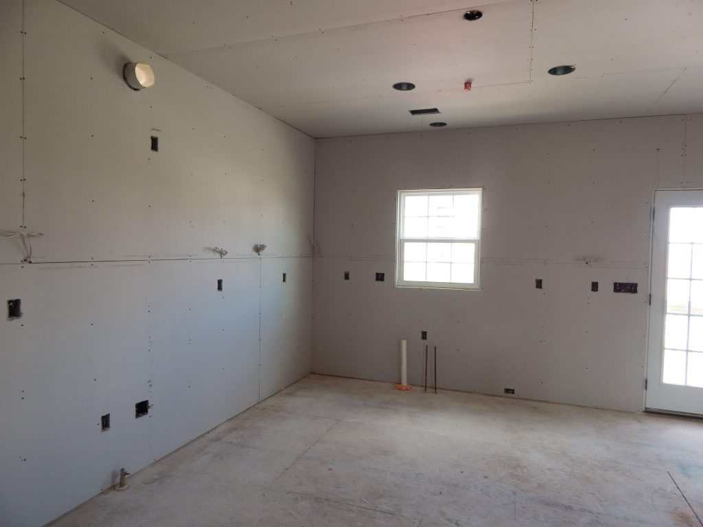 Kitchen Drywall Construction