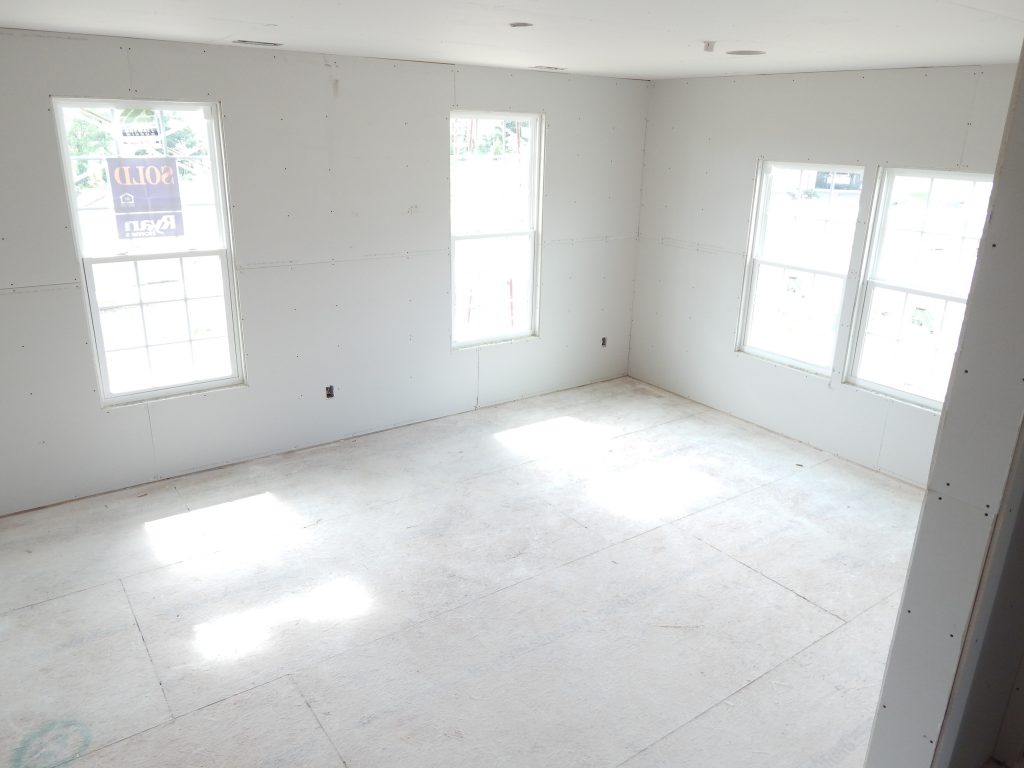 Living Room Drywall Construction