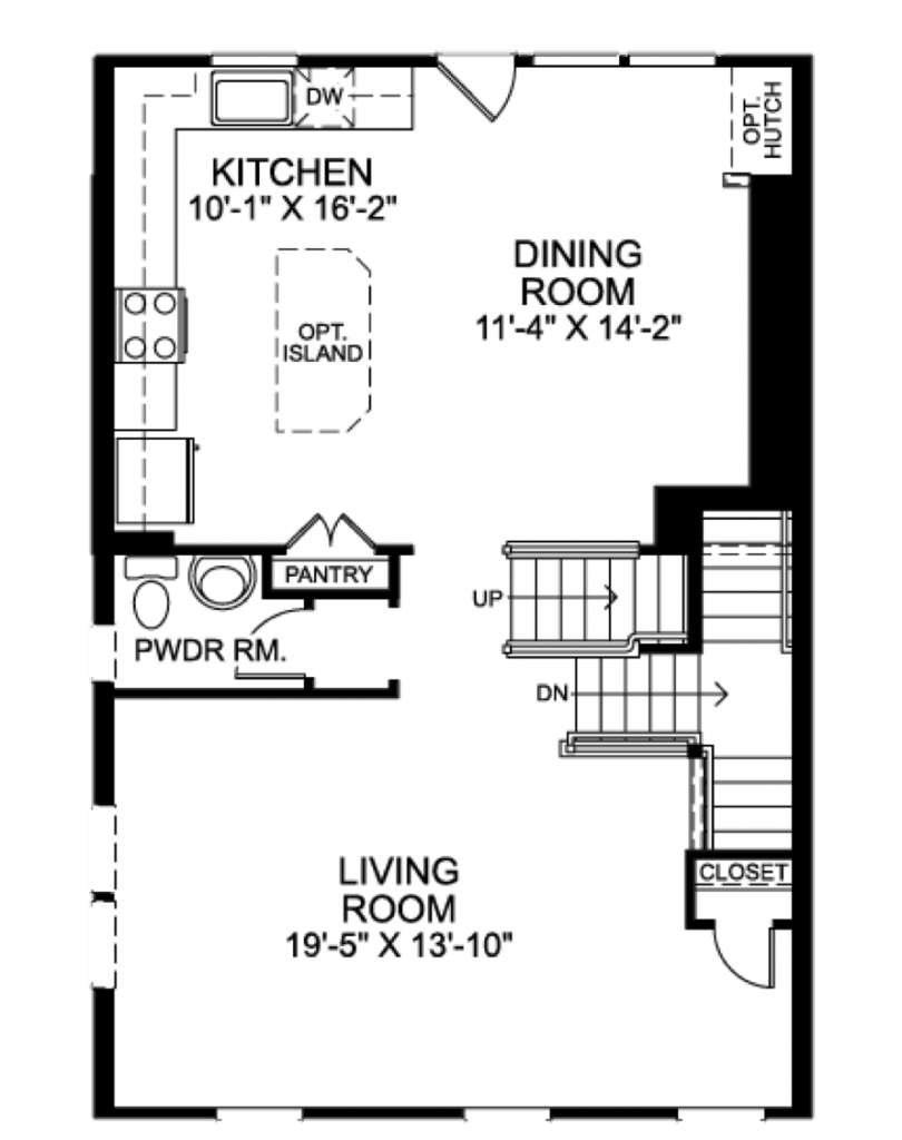 First Floor Wexford Floor Plan Model Ryan Homes