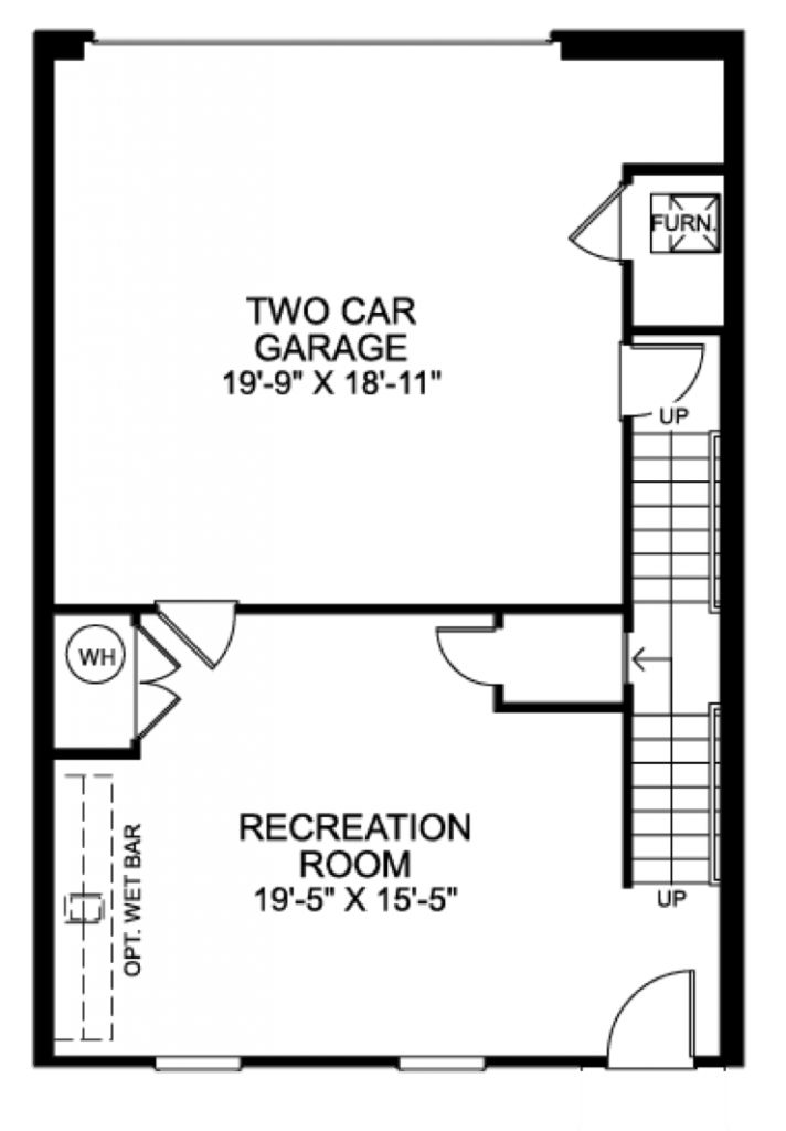 Lower Level Wexford Floor Plan Model Ryan Homes