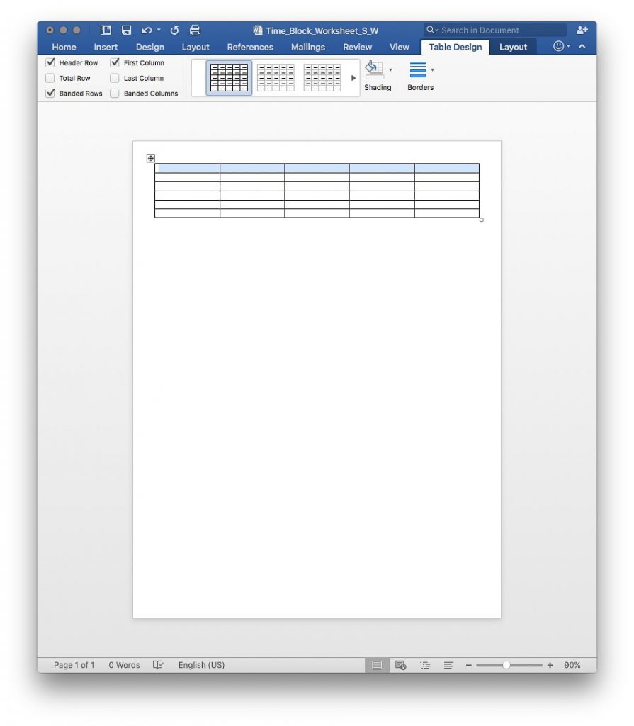 How to Create your own Time Blocking Worksheets {Free Printable ...