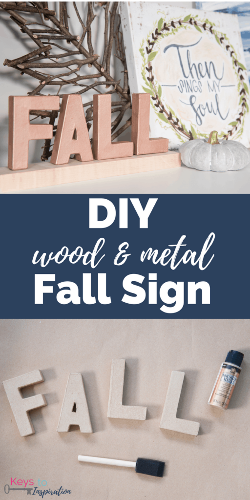 DIY Wood and Metal Fall Sign | Christene Holder Home