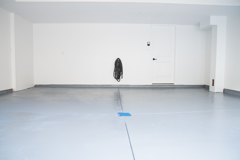 How to refinish a garage floor with Rust-Oleum EpoxyShield. A full tutorial for creating a clean, finished, and professional looking garage floor. 