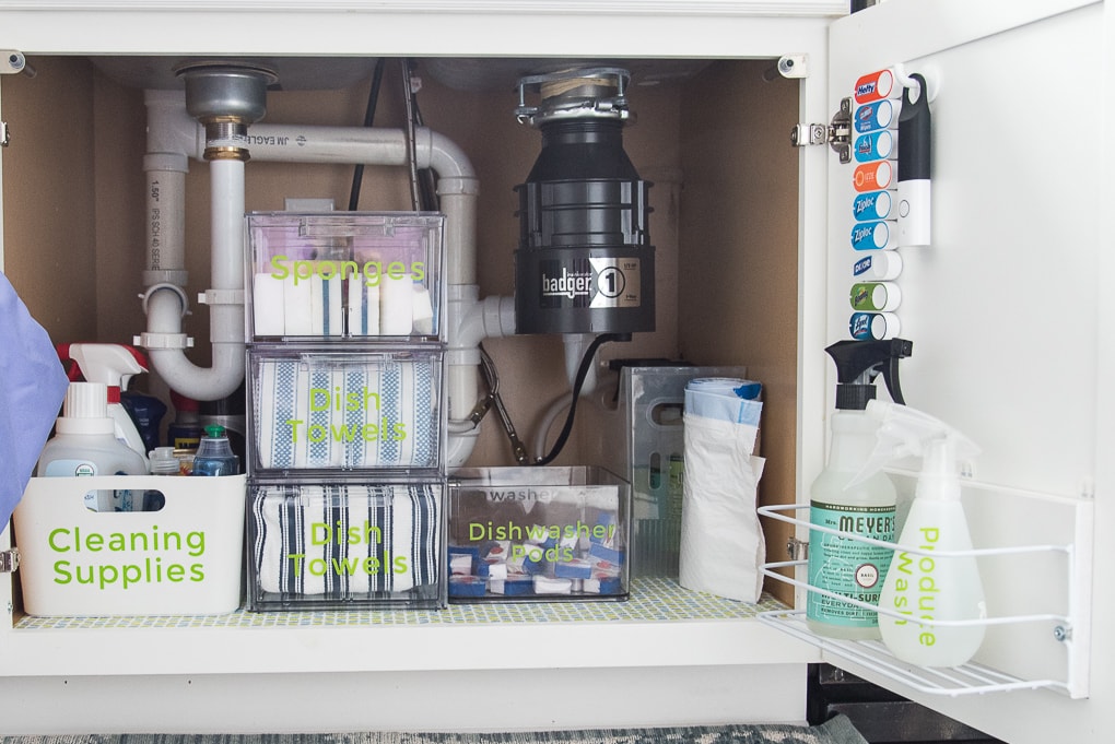 Organization and storage home edit,under kitchen sinks storage,pull out  cabinet organizers Black Large 