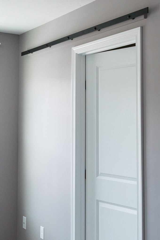 How to Build a Modern Barn Door | Christene Holder Home