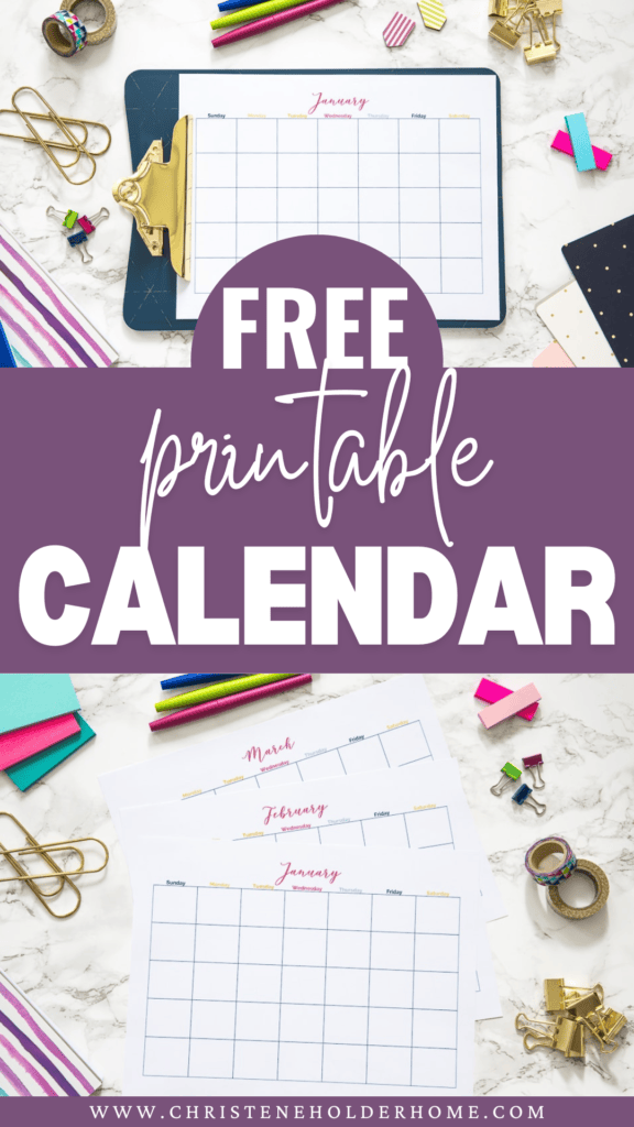 Free Printable Calendar 