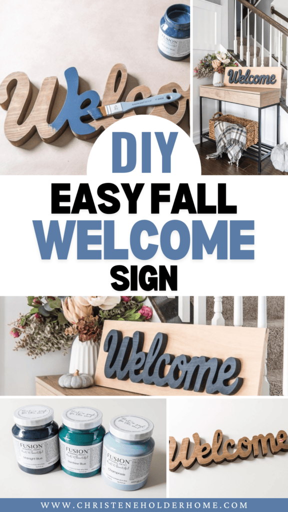 diy easy fall welcome sign