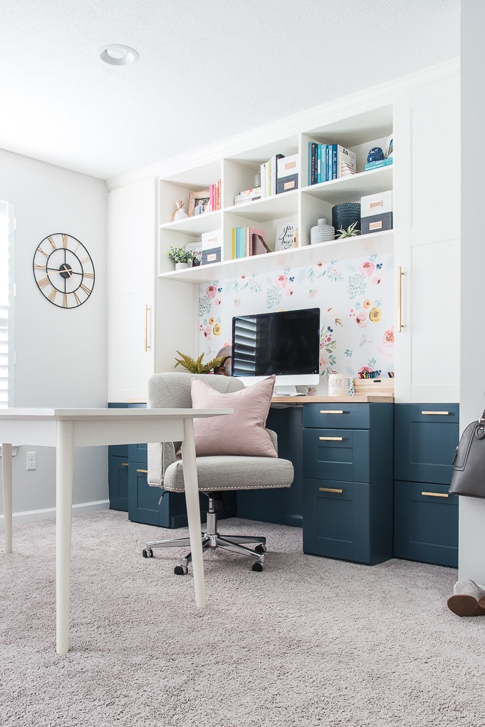 Modern and Bright Creative Home Office Reveal {One Room Challenge Week 6}