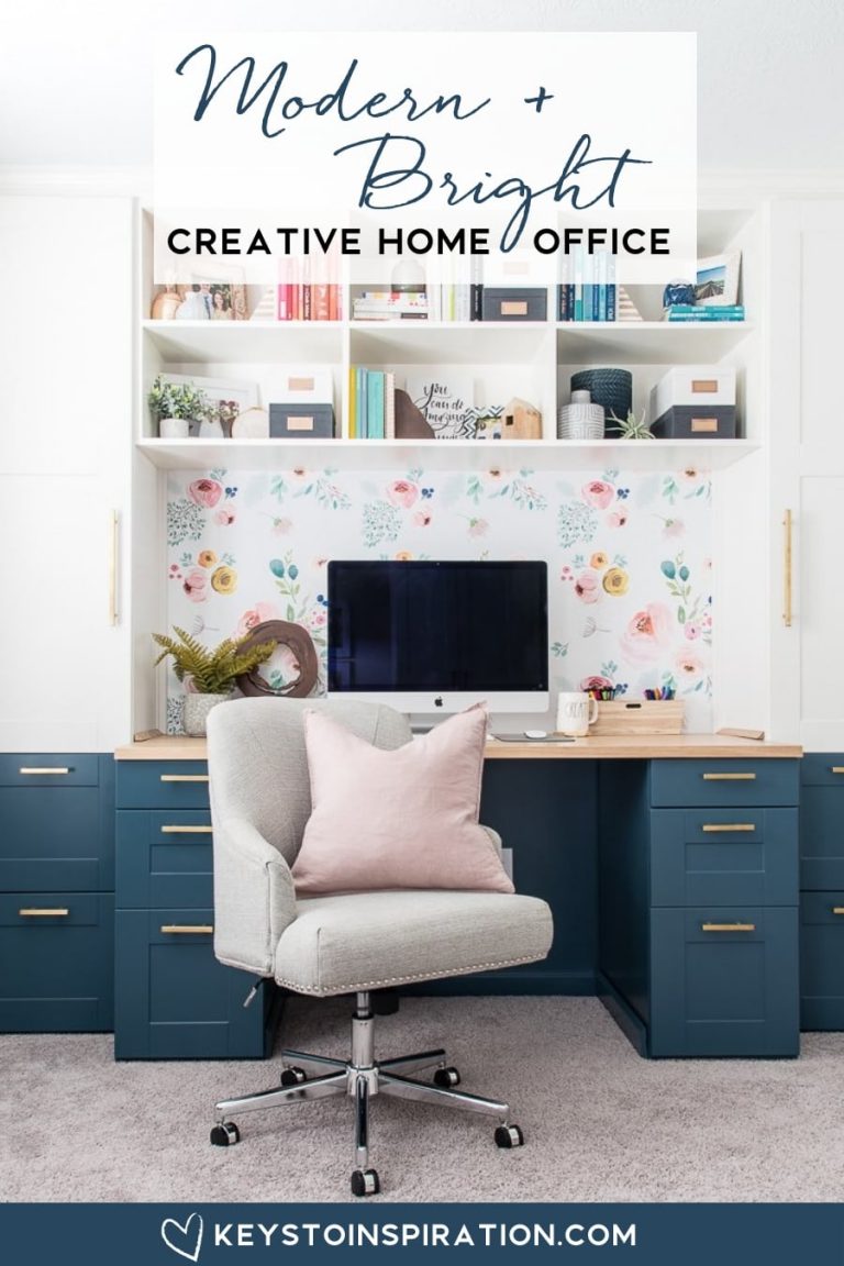 Modern and Bright Creative Home Office Reveal {One Room Challenge Week ...