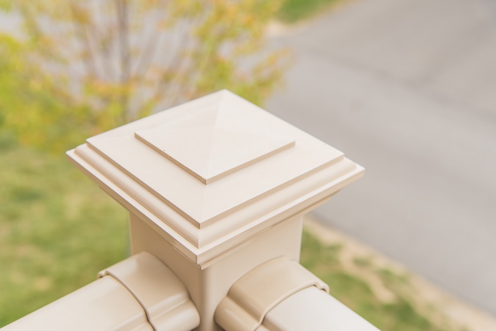 clean outdoor porch deck railing corner