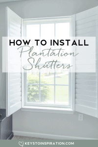 How to Install Plantation Shutters | Christene Holder Home