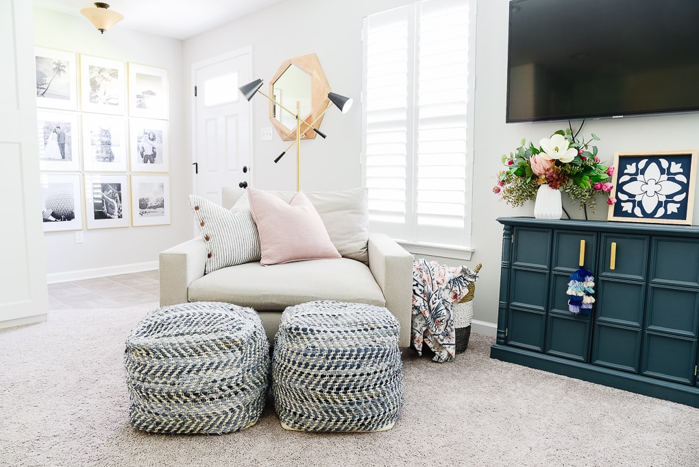 harmony accent chair from west elm in home office