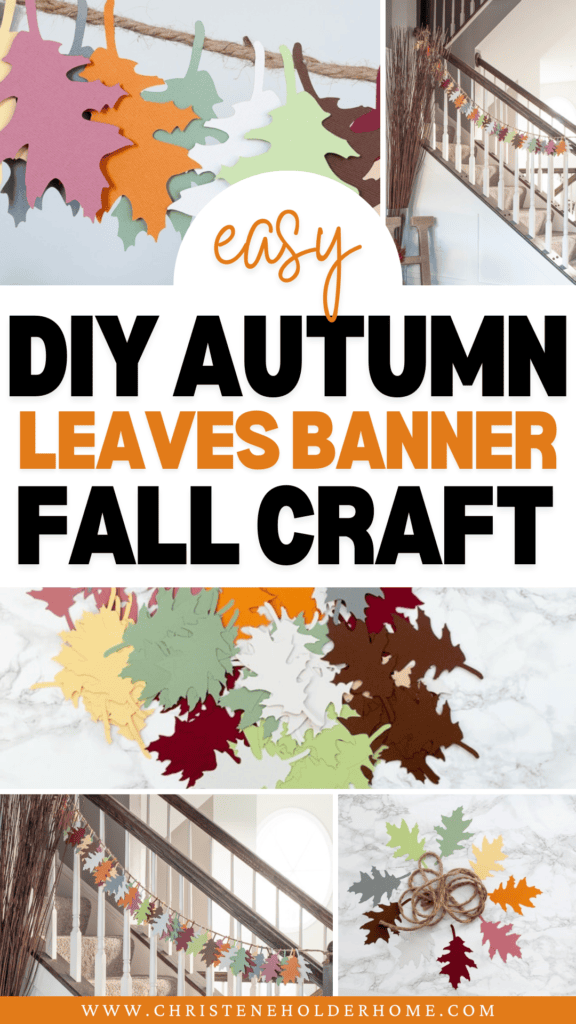 easy DIY autumn leaves banner fall craft