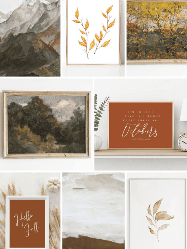 fall printables collage