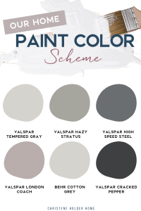 Our Home Paint Color Scheme | Christene Holder Home