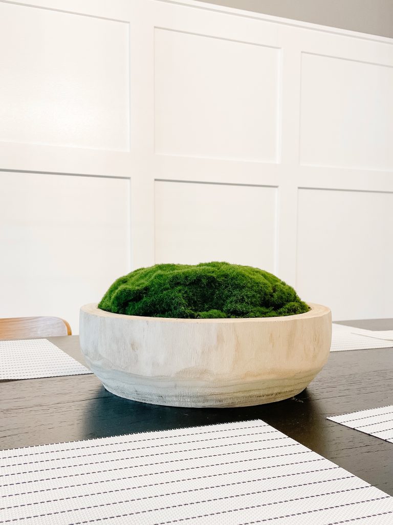 Large Moss Centerpiece Moss Bowl Arrangement Pillow Moss in Modern