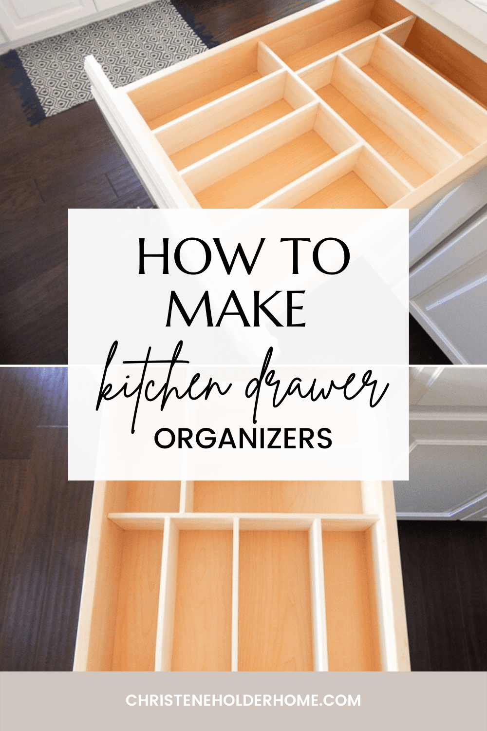 Wooden Drawer Divider Cupboard Organiser