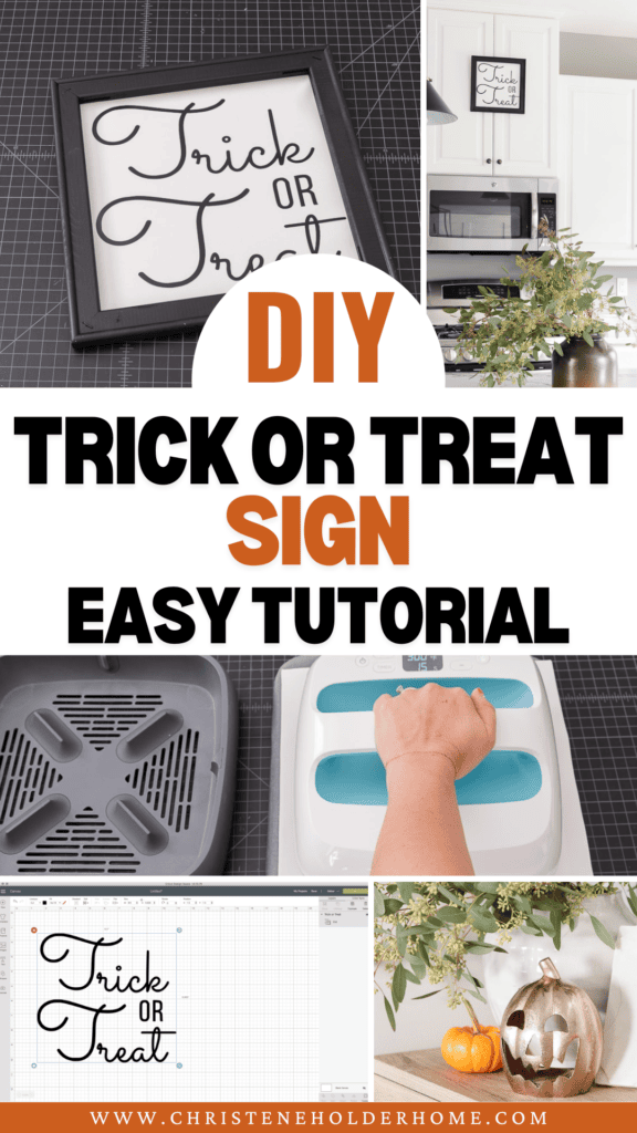 diy trick or treat sign easy tutorial