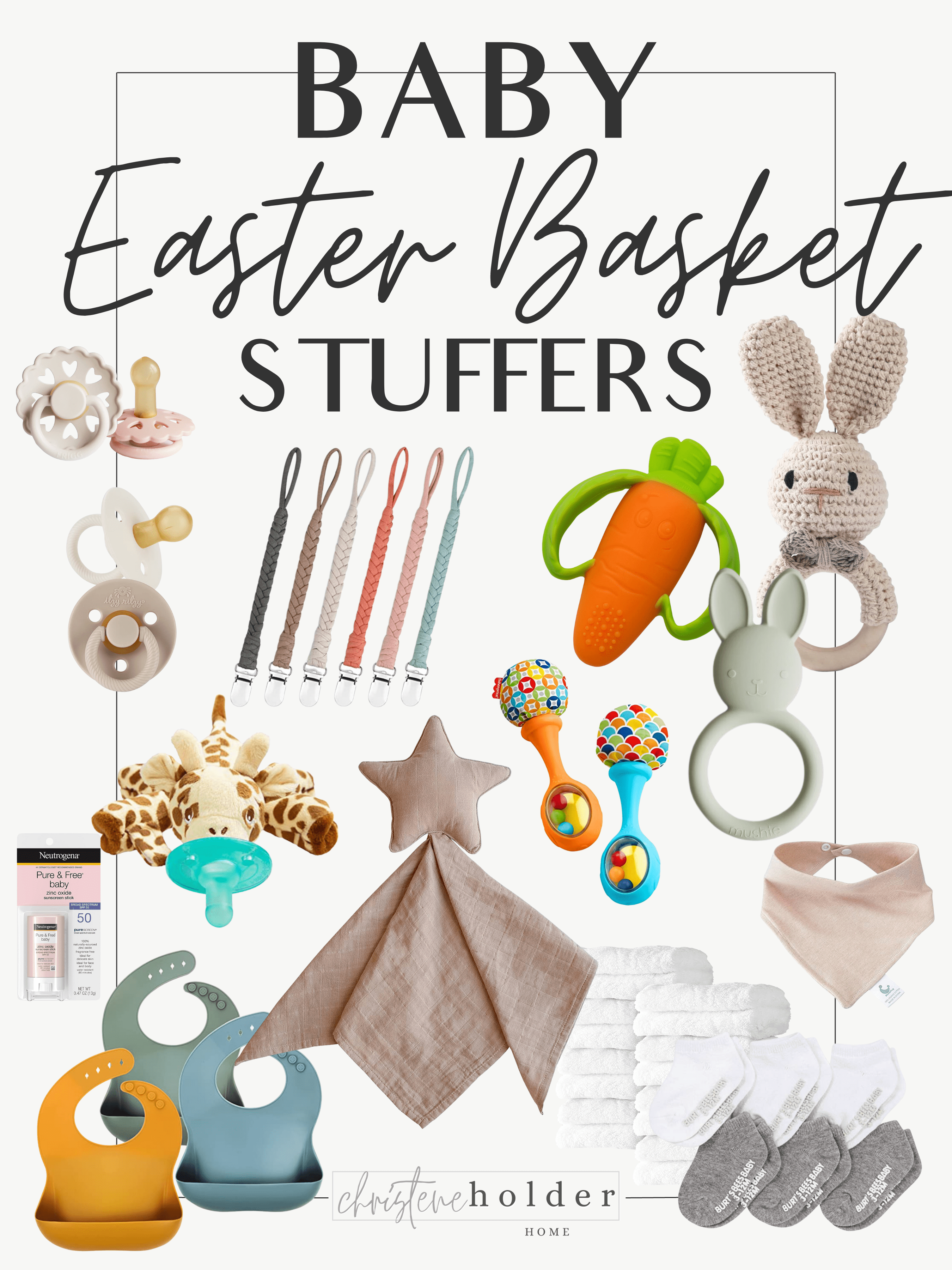 Baby practical items for Easter basket stuffers