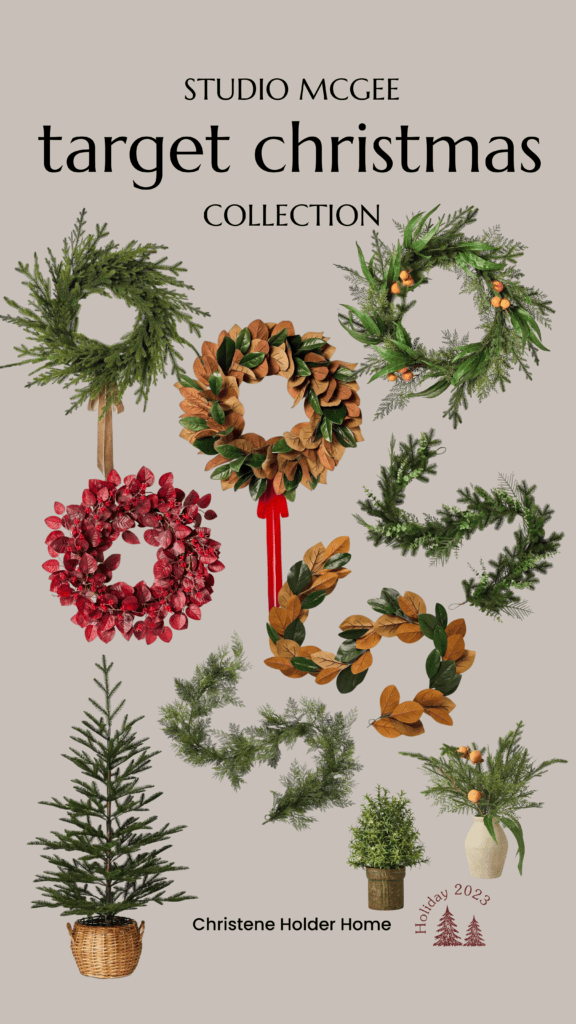 studio mcgee target christmas greenery and trees