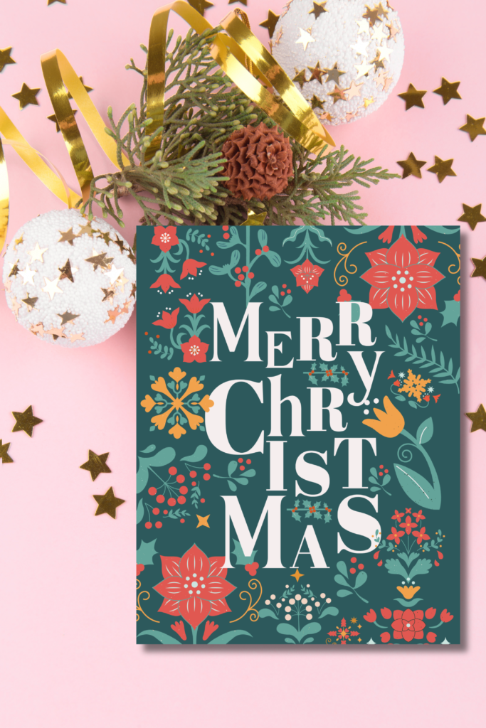 Free Merry Christmas Printable For Your Home | Christene Holder Home